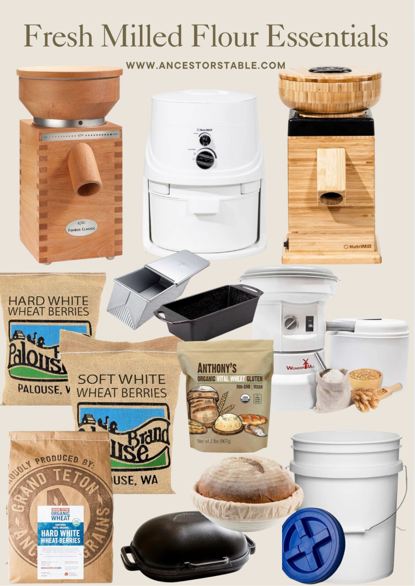 Check out the fresh milled flour BASICS!

#freshmilled #holistic #nutrition