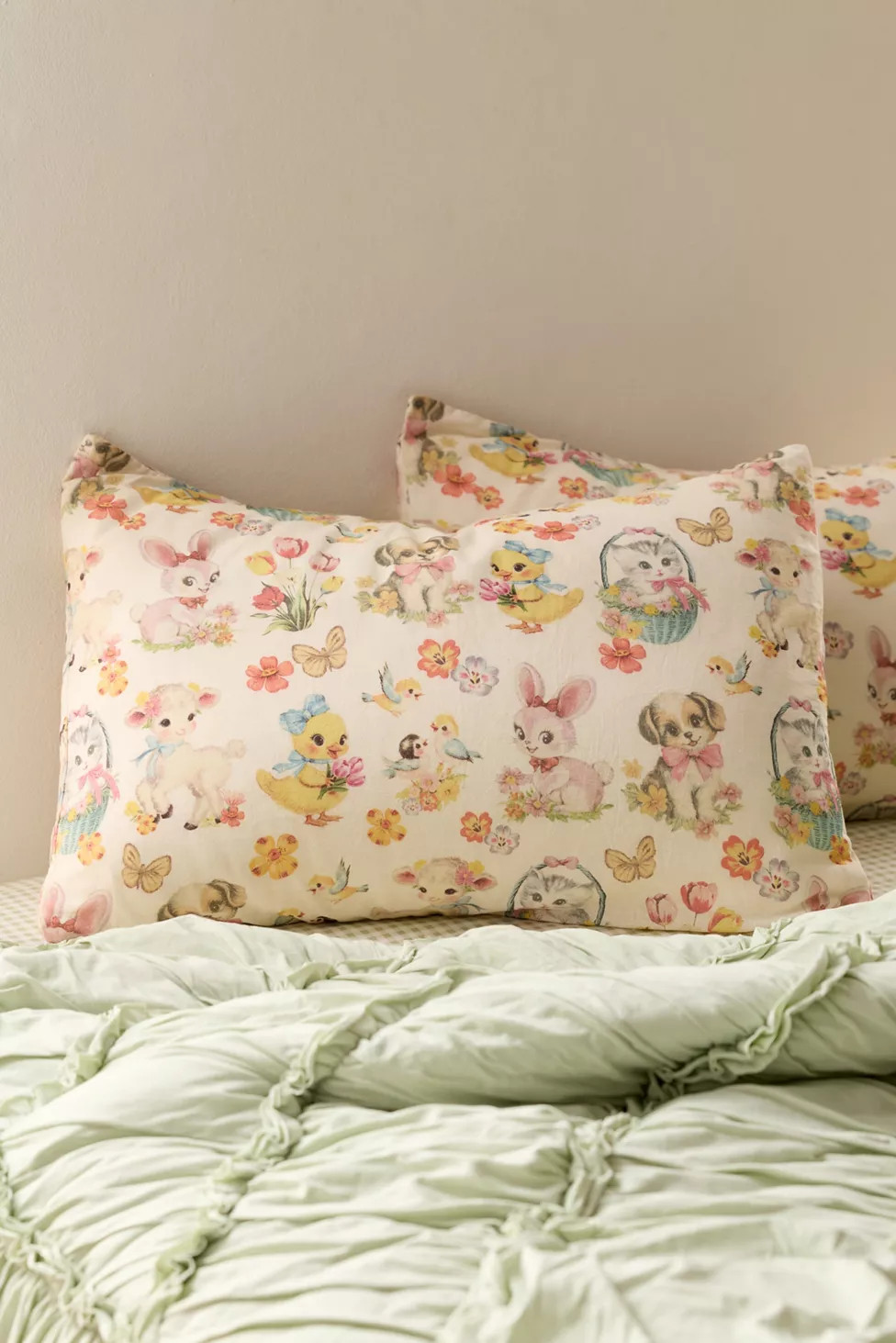 Vintage Style Animal Patterned Sham Set | Urban Outfitters (US and RoW)