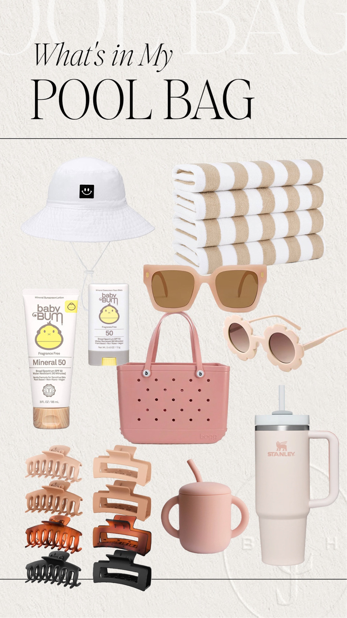 What's in my pool bag, pool essentials 