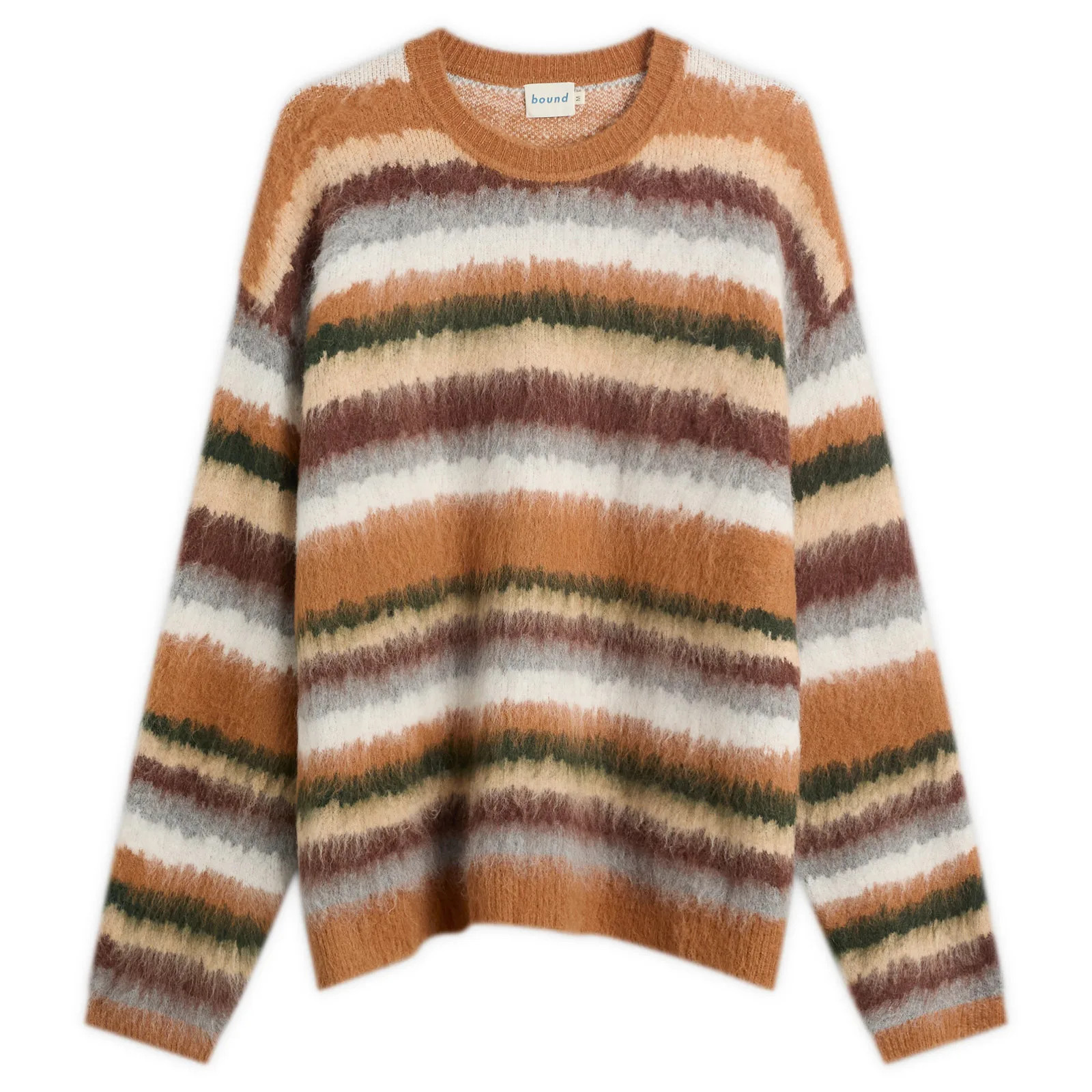 Bound Alpaca Brushed Stripe Jumper | END. Clothing