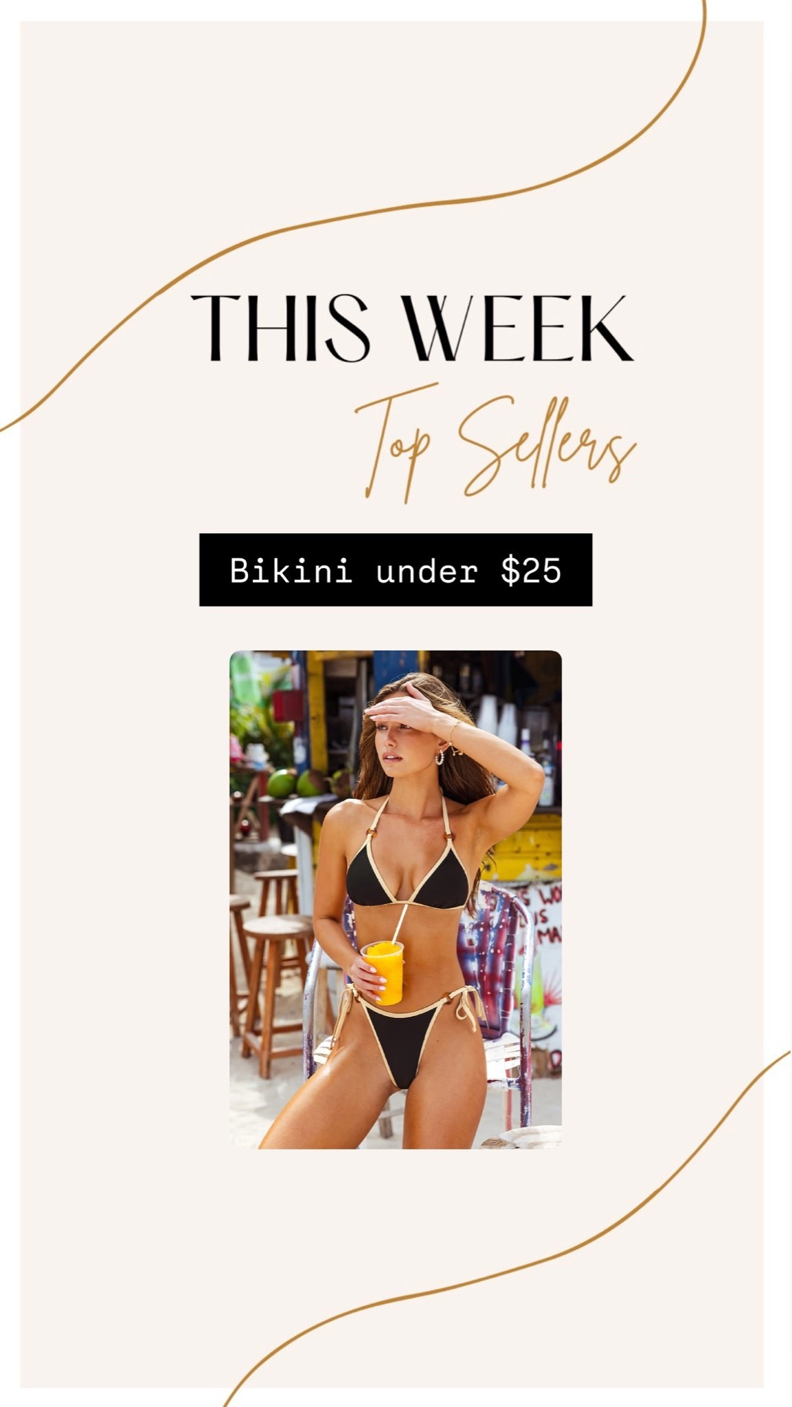Bikini I’ve been wearing a ton this year under $25 super flattering and a great price point!!