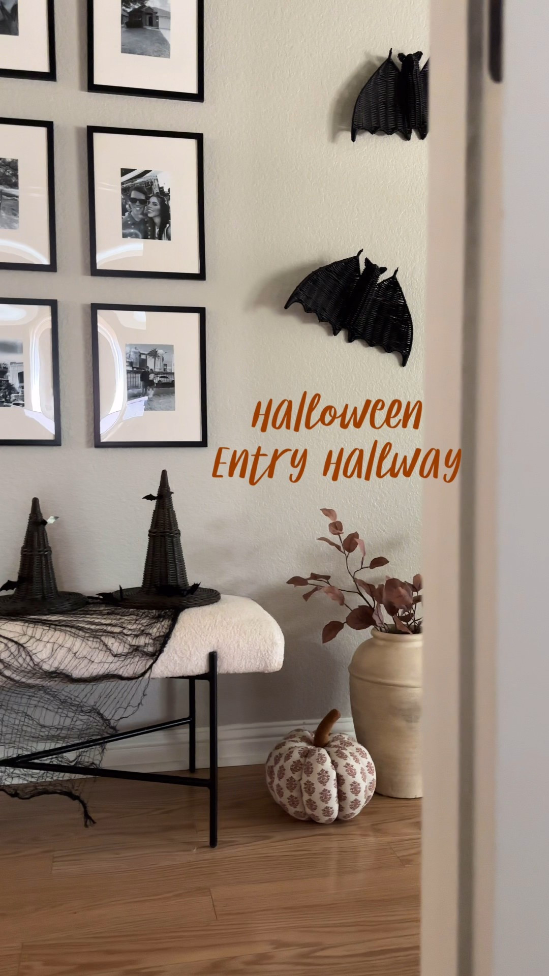The bewitched hallway 🖤

Welcome to my Halloween Entry Hallway….witch edition! 👻🕸️🕷️🎃

Entryway Hallway with Halloween decorations. Let me know what y’all think! 😊🖤🫶🏼

#LTKHome #LTKHalloween #LTKSeasonal