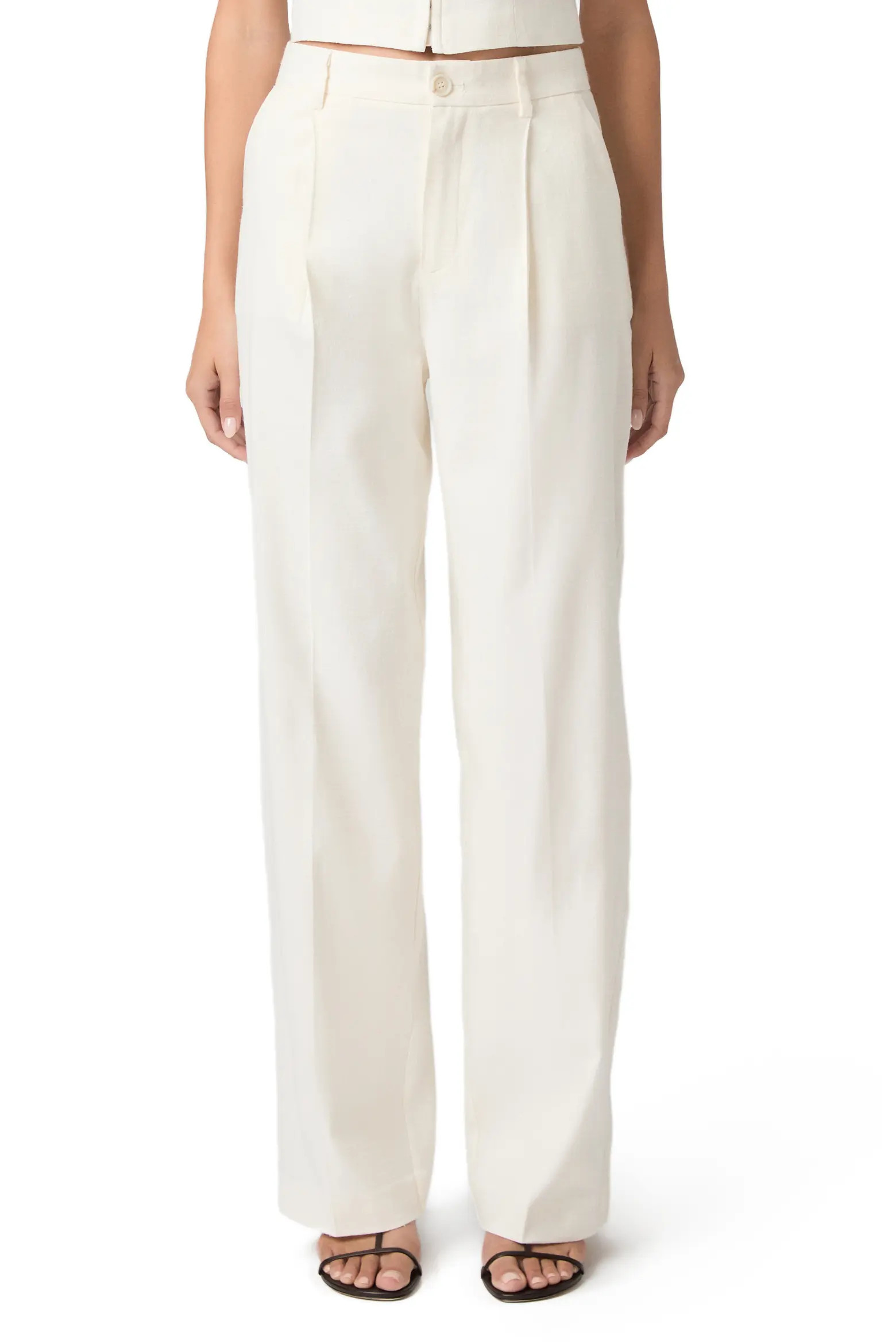 PAIGE Westin Pleated Straight Leg Pants (Women) | Nordstrom | Nordstrom
