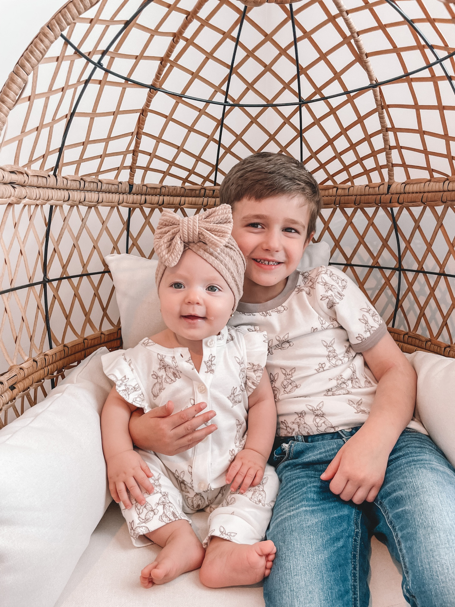 Our kids egg chair! Perfect for picture opportunities and real room for your children. Maverick loves to sneak in the egg chair and read books! This chair is super affordable! Get it while you can!!! Perfect for the upcoming spring and summer 🥰 

#LTKFind #LTKGiftGuide #LTKSeasonal