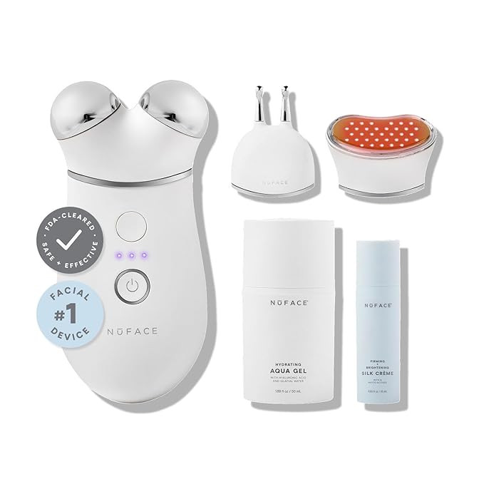 NuFACE Trinity+ Microcurrent Facial Device, Wrinkle Reducer + Effective Lip & Eye Attachment - FD... | Amazon (US)