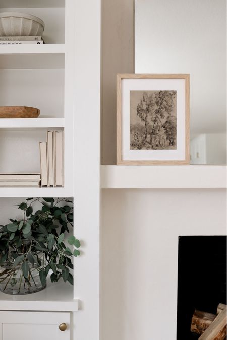 Neutral shelf decor! 

Shop the Memorial Day Sale at collectionprints.com and save up to 60% off on all art and frames! This is the 8x10” natural frame with mat 

#LTKSeasonal #LTKsalealert #LTKhome