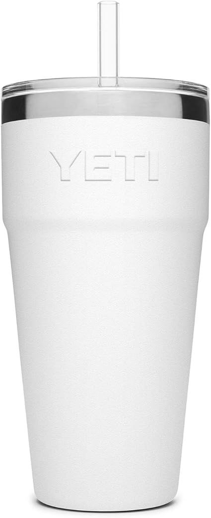 YETI Rambler 26 oz Straw Cup, Vacuum Insulated, Stainless Steel with Straw Lid | Amazon (US)