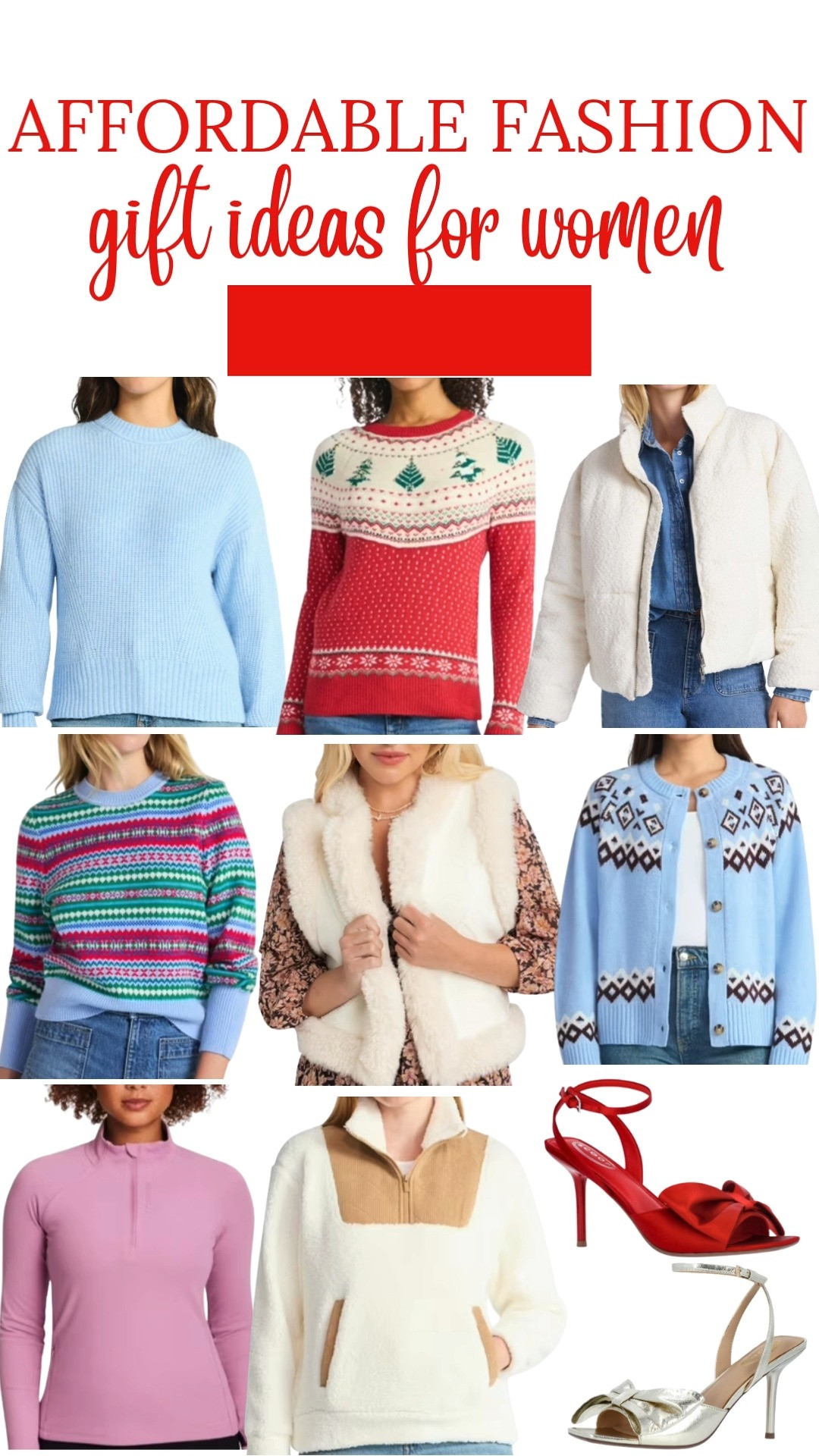 Affordable fashion gift ideas for women from Walmart! #walmartpartner #walmart @walmart  

 #LTKGiftGuide #LTKFindsUnder50 #LTKFindsUnder100
