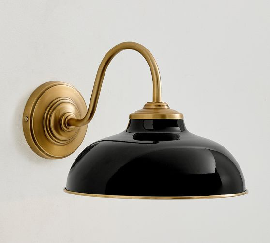 Kitt Metal Round Indoor/Outdoor Sconce (9") | Pottery Barn (US)