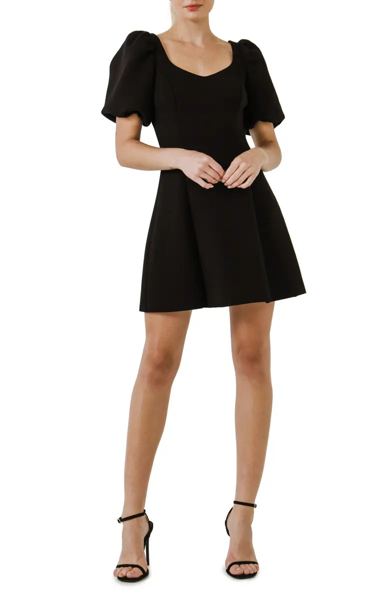Puff Sleeve Minidress | Nordstrom