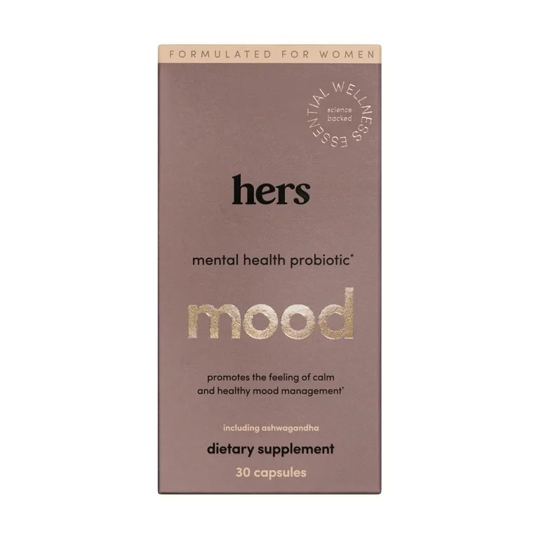 Hers Mood Mental Health Probiotic Supplement for Women with Ashwagandha, 30 Count | Walmart (US)