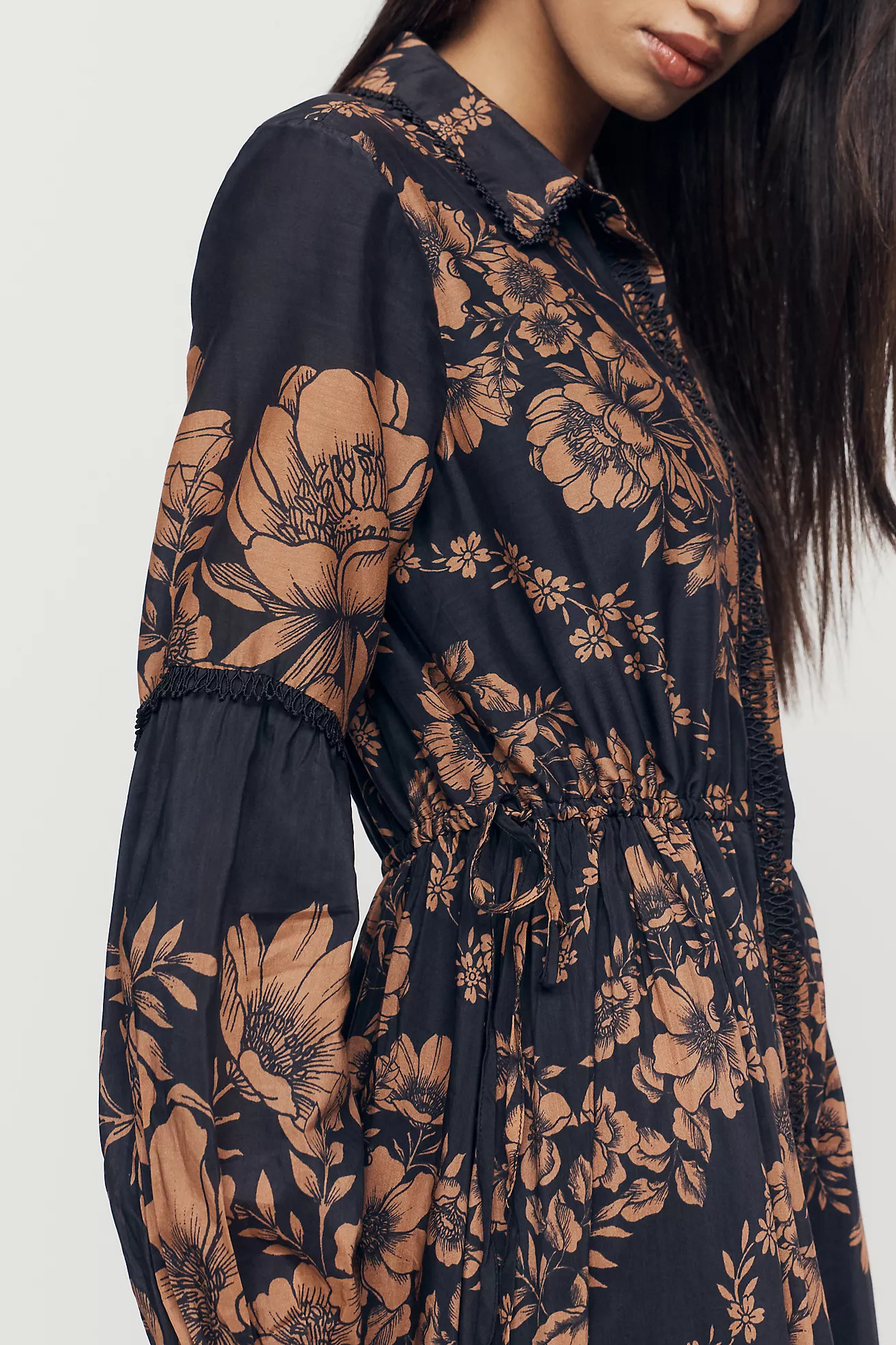 Eleanora Printed Buttondown Midi Shirtdress | Anthropologie (US)