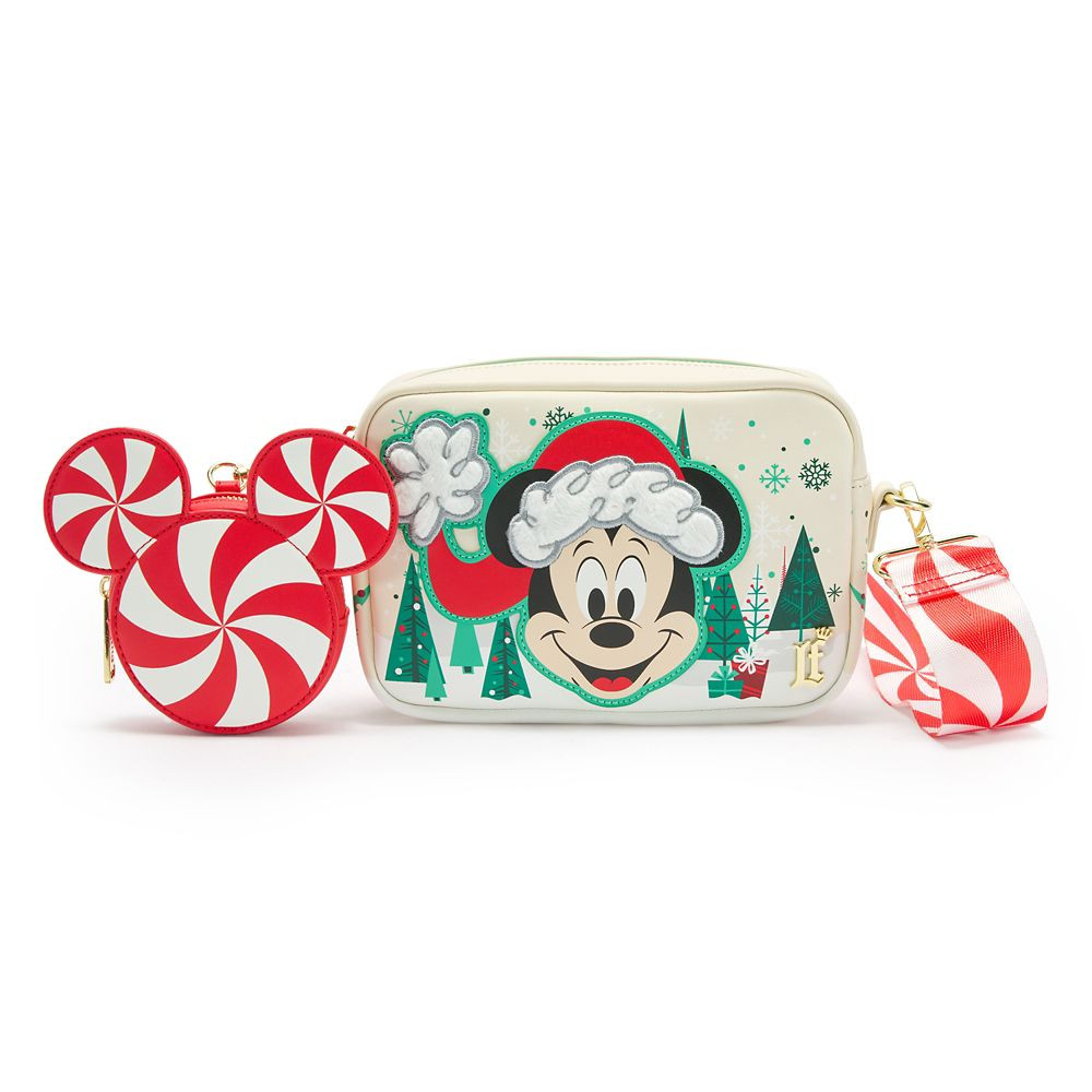 Santa Mickey Mouse Loungefly Holiday Crossbody Bag and Coin Purse Set | Disney Store