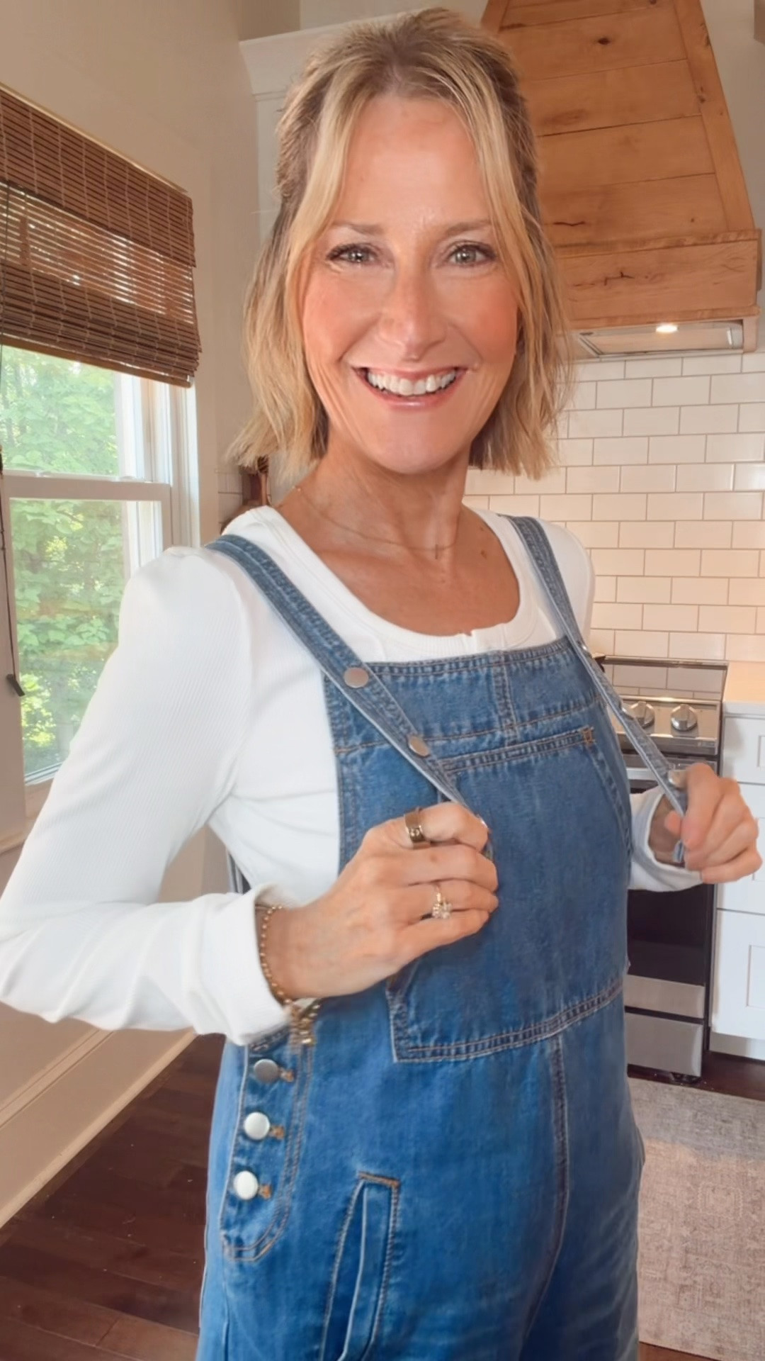 Fall outfit inspo: comfy wide-leg denim overalls paired with the softest top. So cute and easy!  Wearing an XS

#LTKgrwm #LTKootd #LTKSaleAlert