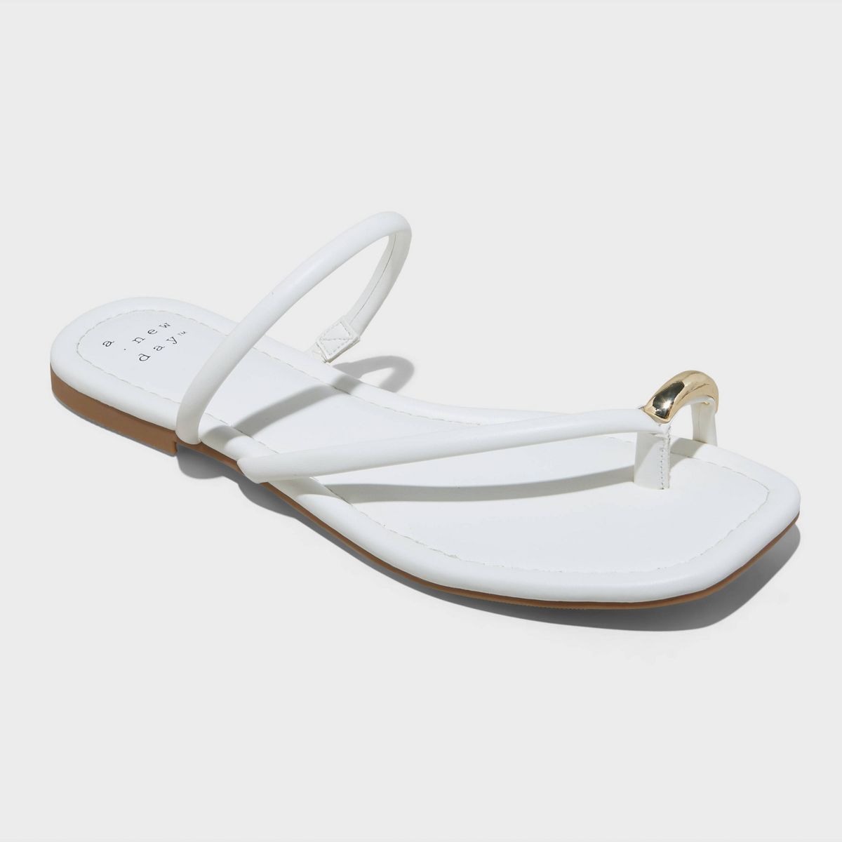 Women's Hanna Toe Ring Thong Sandals with Memory Foam Insole - A New Day™ | Target