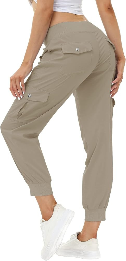 MoFiz Women's Lightweight Hiking Cargo Pants Outdoor Quick Dry Casual Travel Sweatpants Joggers E... | Amazon (US)