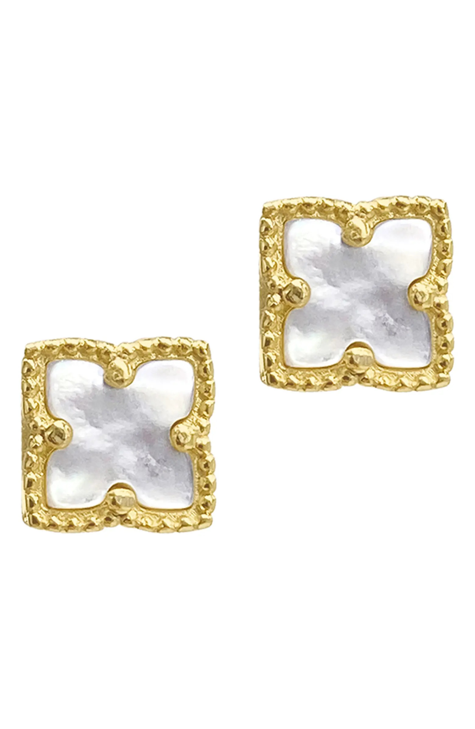 Flower Mother of Pearl Stud Earrings | Nordstrom Rack