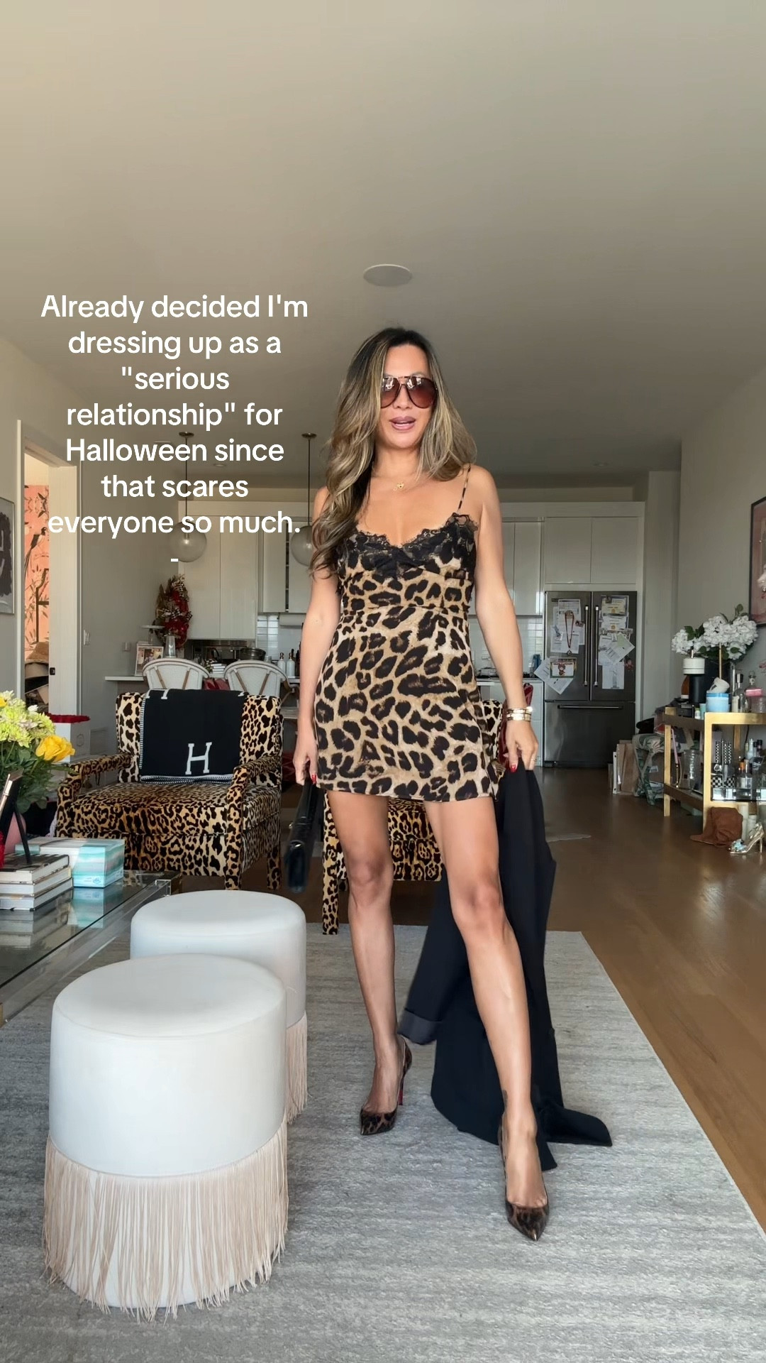 Leopard dress under $100 size small. Black blazer. Leopard pumps  

#LTKStyleTip #LTKFindsUnder100