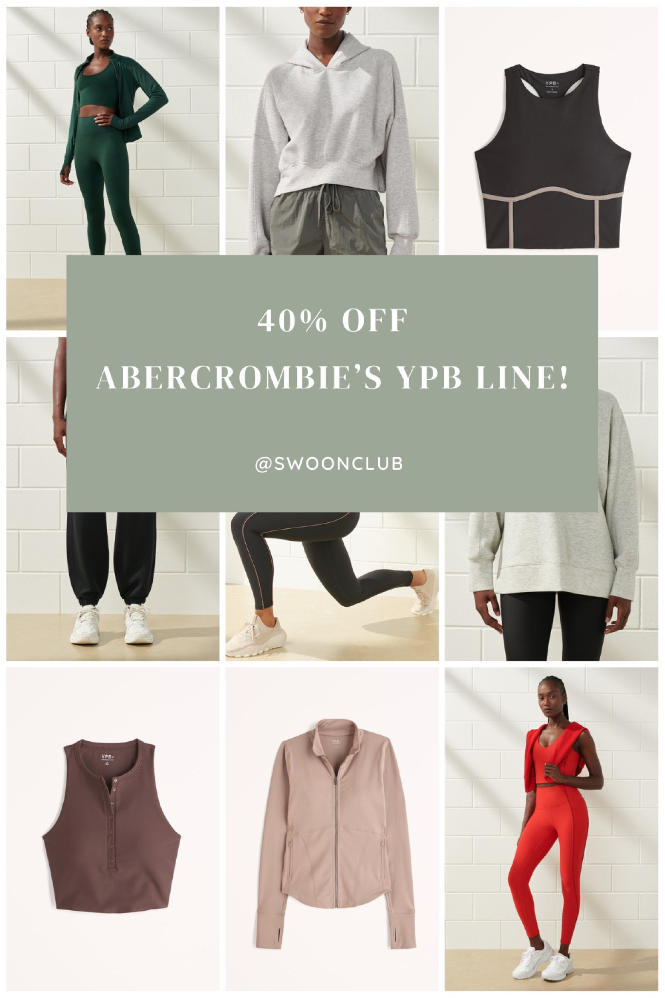 40% off Abercrombies YPB line!


#LTKfit #LTKsalealert #LTKunder100