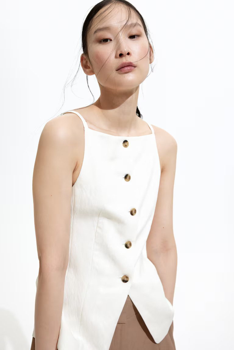 Tapered-waist waistcoat | H&M (UK, MY, IN, SG, PH, TW, HK)