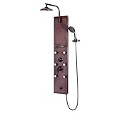 Pulse 1041 Sedona ShowerSpa Panel with 8" Rain Showerhead, 6 Body Spray Jets, 5-Function Hand Shower | Amazon (US)