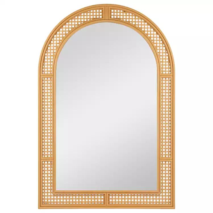 New! Arched Woven Rattan Wall Mirror | Kirkland's Home