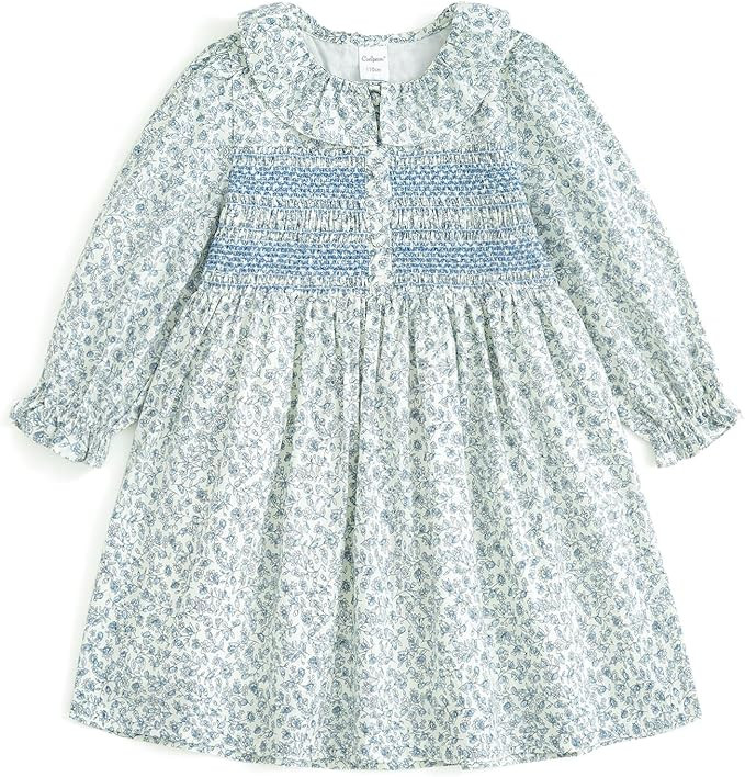 Curipeer Baby Girls Long Sleeve Flora Toddler Girls Cotton Casual Outfit Dress 12M-8Y | Amazon (US)