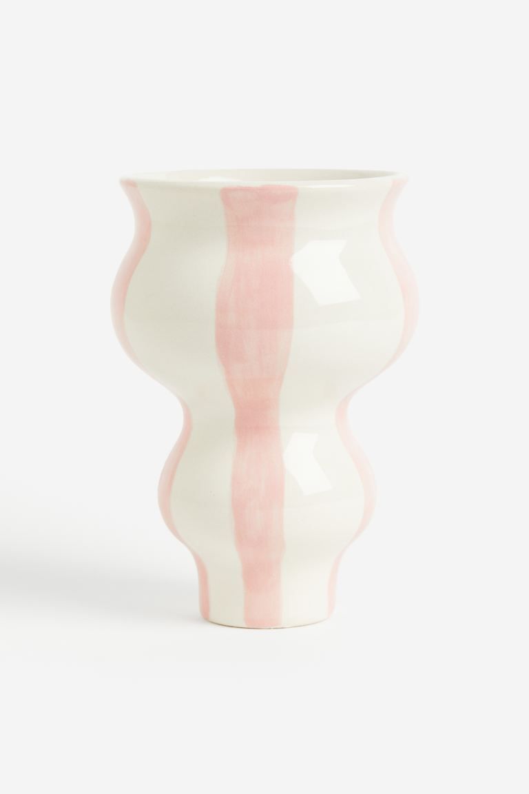 Striped Stoneware Vase | H&M (US + CA)
