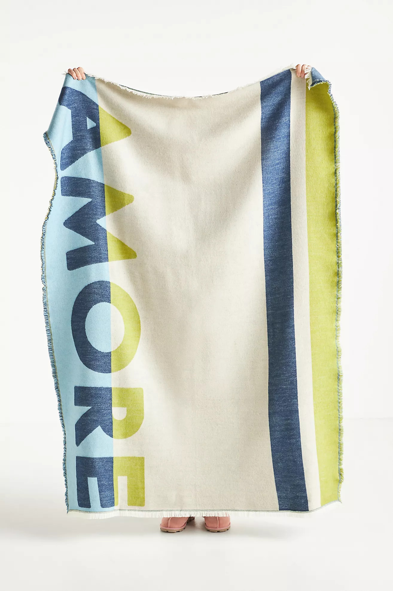 Woven Jacquard Patterned Throw Blanket | Anthropologie (US)