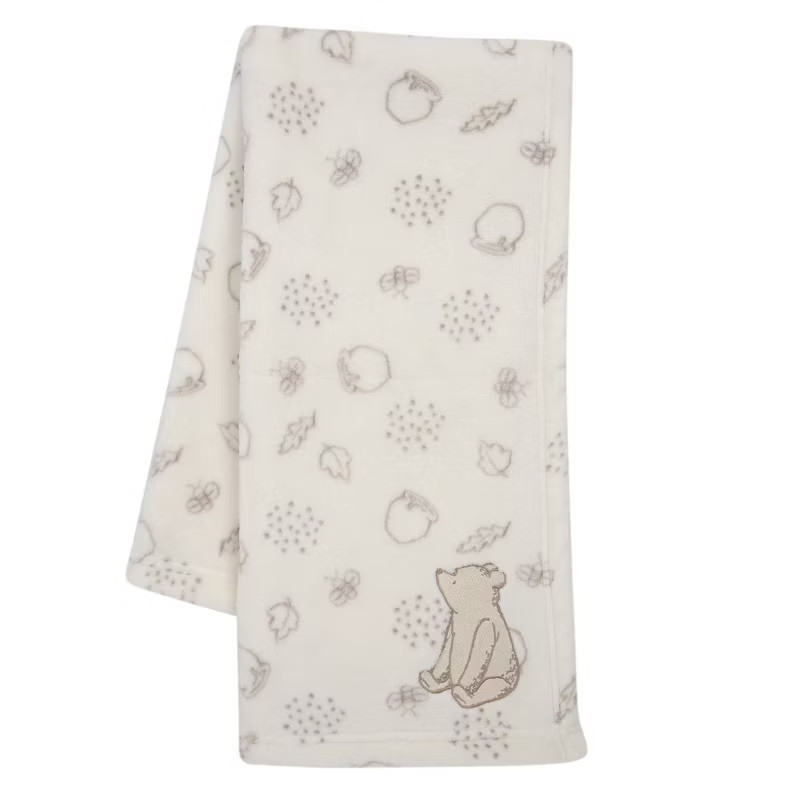 Lambs & Ivy Disney Baby Winnie The Pooh Appliqued Fleece Baby Blanket | Target