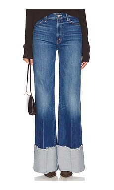 MOTHER The Hustler Roller Heel Cuff Fray in It's A Small World from Revolve.com | Revolve Clothing (Global)