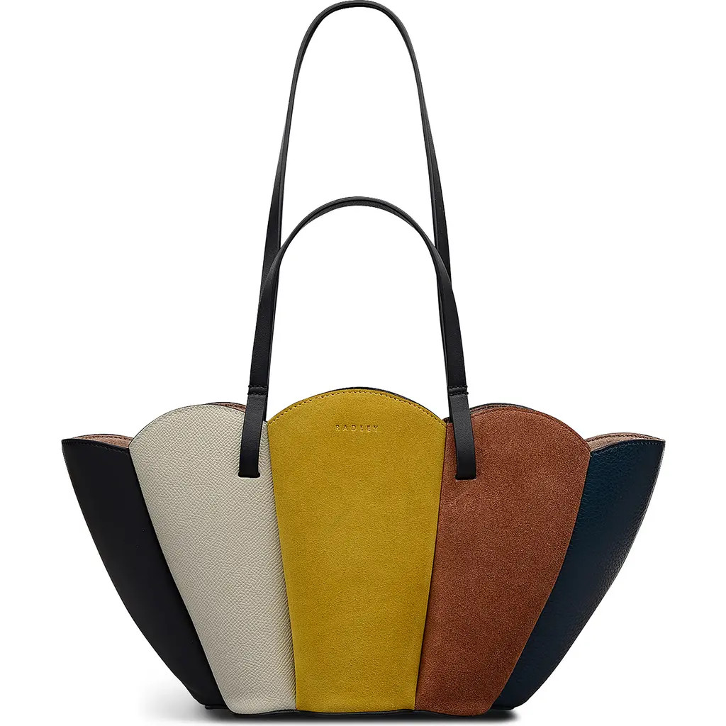 Radley The Lily - Patchwork Small Open Top Satchel Bag in Ochre at Nordstrom | Nordstrom