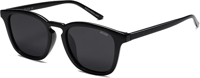 SOJOS Polarized Sunglasses for Women Men Classic Rounded Square Shades | Amazon (US)