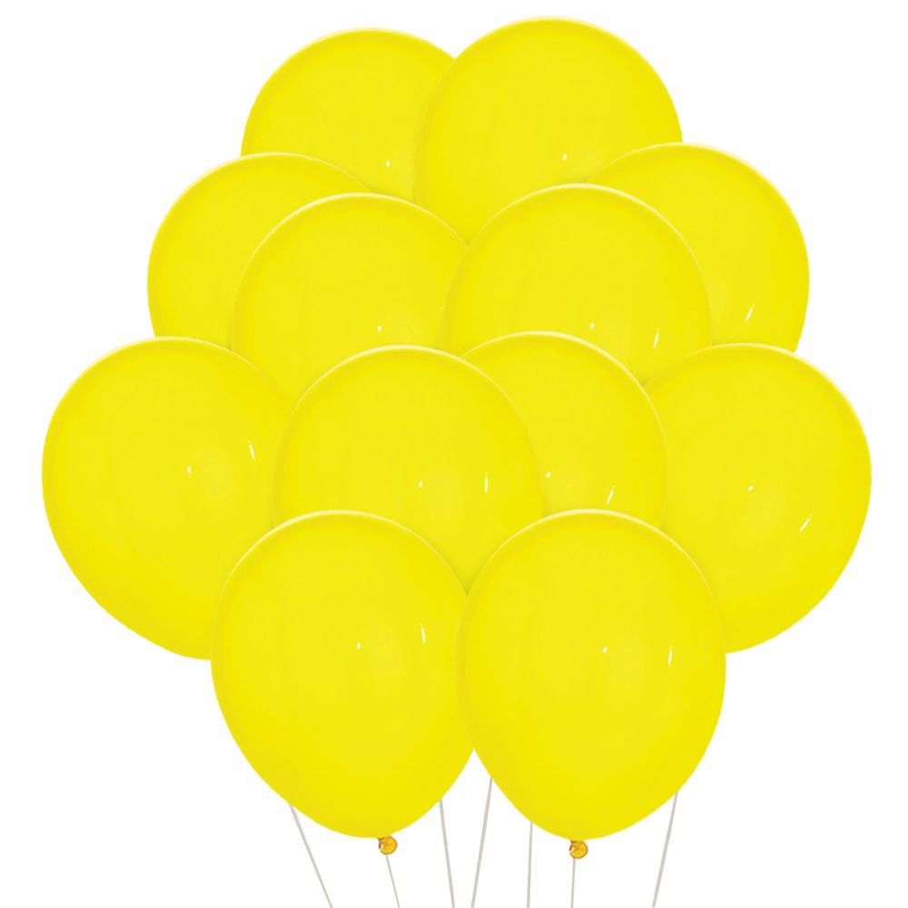 24 Pc 11"" Citrine Yellow 11"" Latex Balloons | Oriental Trading Company
