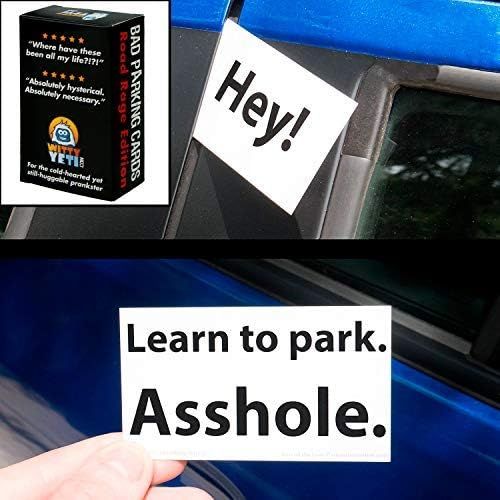 Super Hilarious, Crude Bad Parking Cards 50 Pack. Prank Idiot Parkers and Get the Satisfaction of... | Amazon (US)