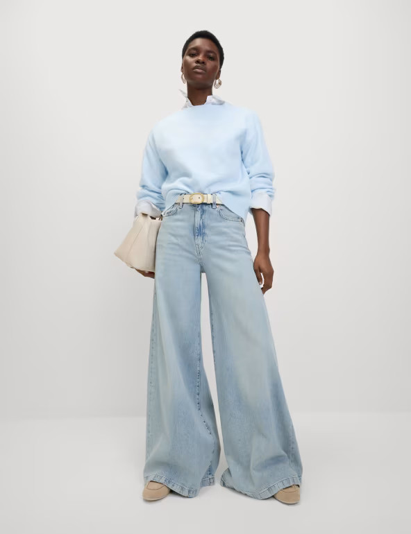 Slash Neck Relaxed Jumper with Alpaca | Marks & Spencer (UK)