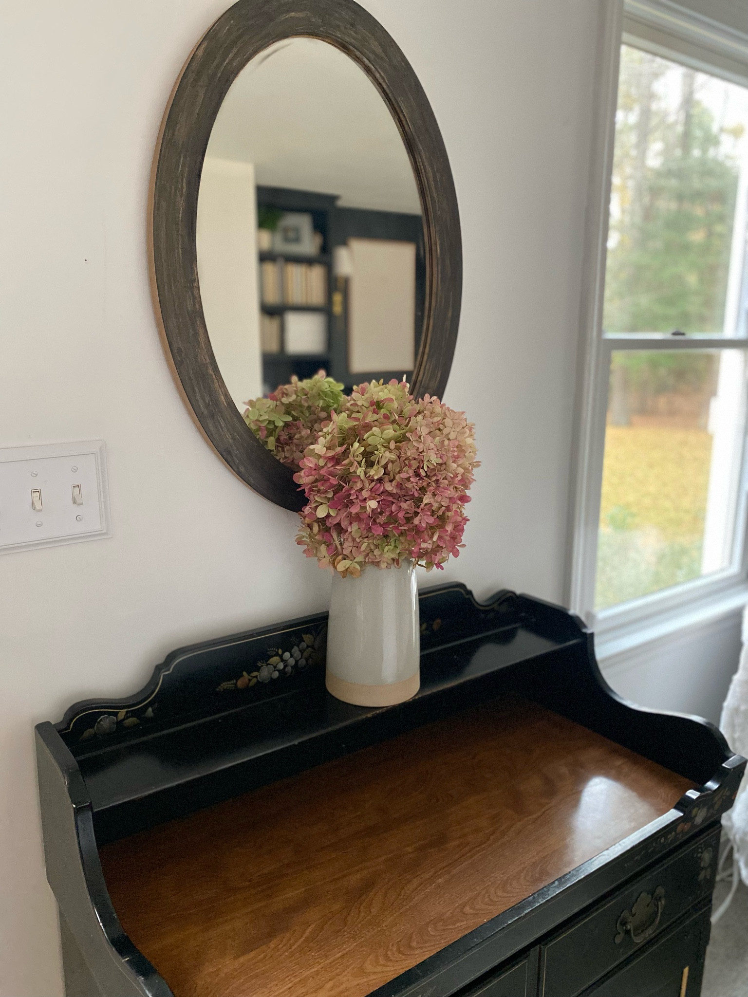 DIYed this little mirror to give it a more aged look and to match this vintage dry bar

#LTKHoliday #LTKHome