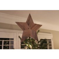 Christmas Tree Star Topper- Rustic Reclaimed Wood - Wooden Wall Art | Etsy (US)