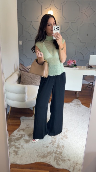 How I would style this sheer top! I did my true size in all.

#LTKootd #LTKOver40 #LTKSeasonal