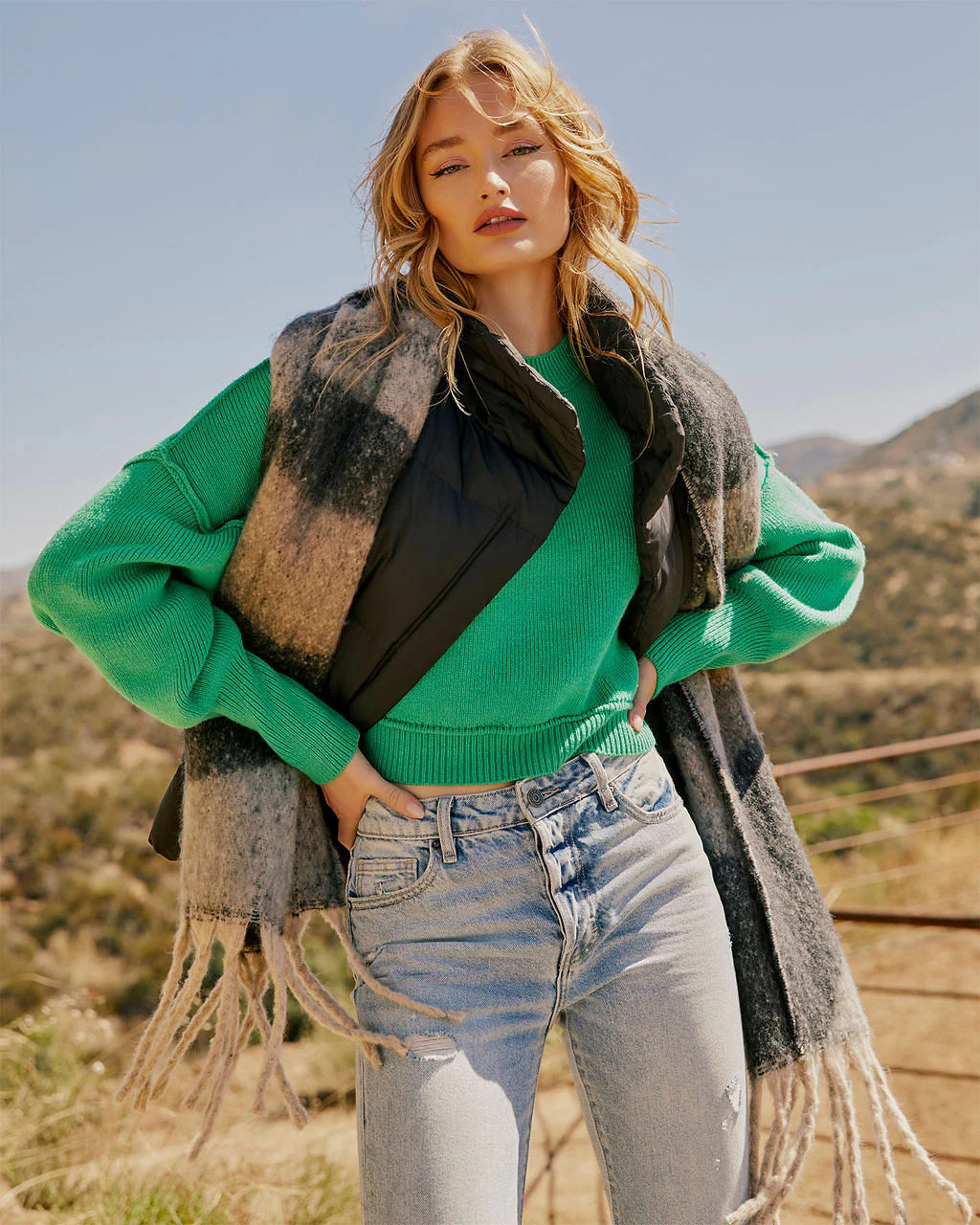 Stanton Cropped Crewneck Sweater | VICI