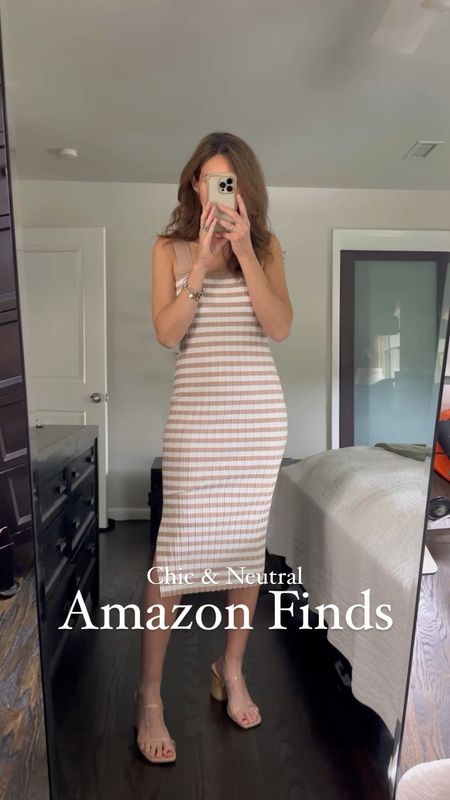 Amazon neutral outfits 

Striped dress- so soft and lots of stretch! Small

Brown dress- small 

Brown set- small

5’8” 130lbs




#LTKStyleTip #LTKFindsUnder100 #LTKFindsUnder50