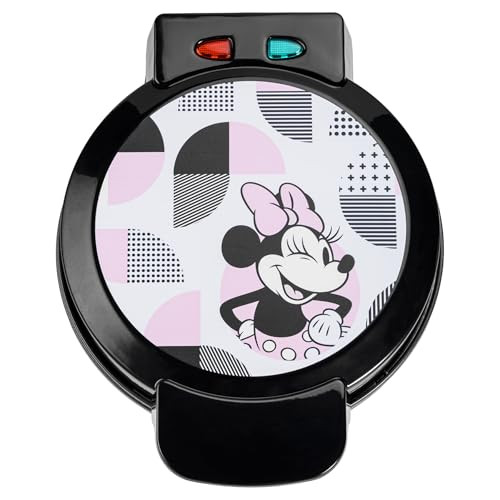 Uncanny Brands Disney Minnie Mouse Waffle Maker – Non-Stick Round Waffle Iron – Easy to Use and Clean | Amazon (US)