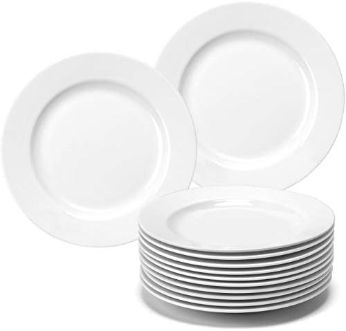 amhomel 12-Piece Bone China Appetizer Plates, Small (6-inch) Dessert Porcelain Plate, Round Kitch... | Amazon (US)