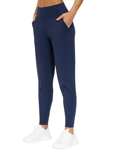 THE GYM PEOPLE Women's Joggers Pants Lightweight Athletic Leggings Tapered Lounge Pants for Workout, Yoga, Running (X-Large, Blue) | Amazon (US)