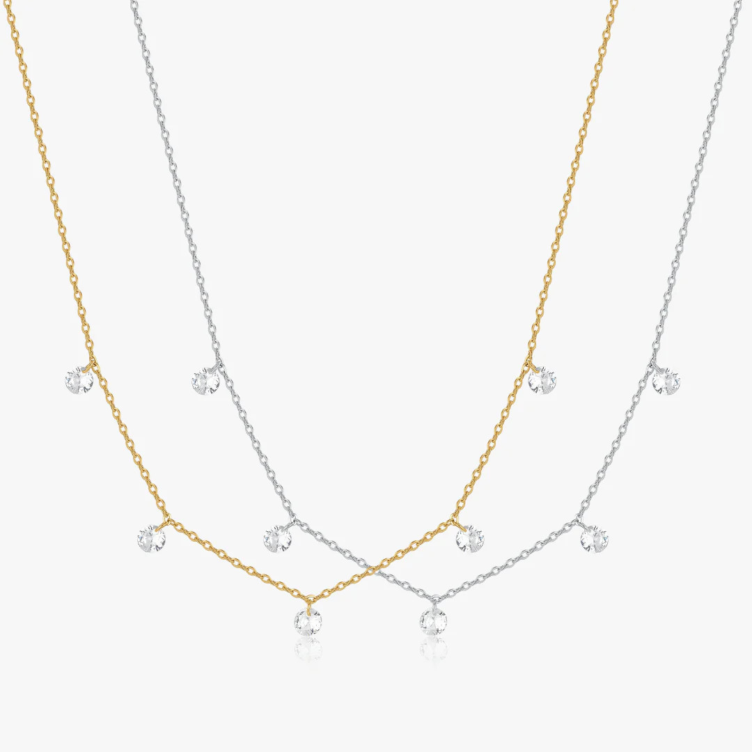 Multi CZ Gem Necklace | Flaire & Co.
