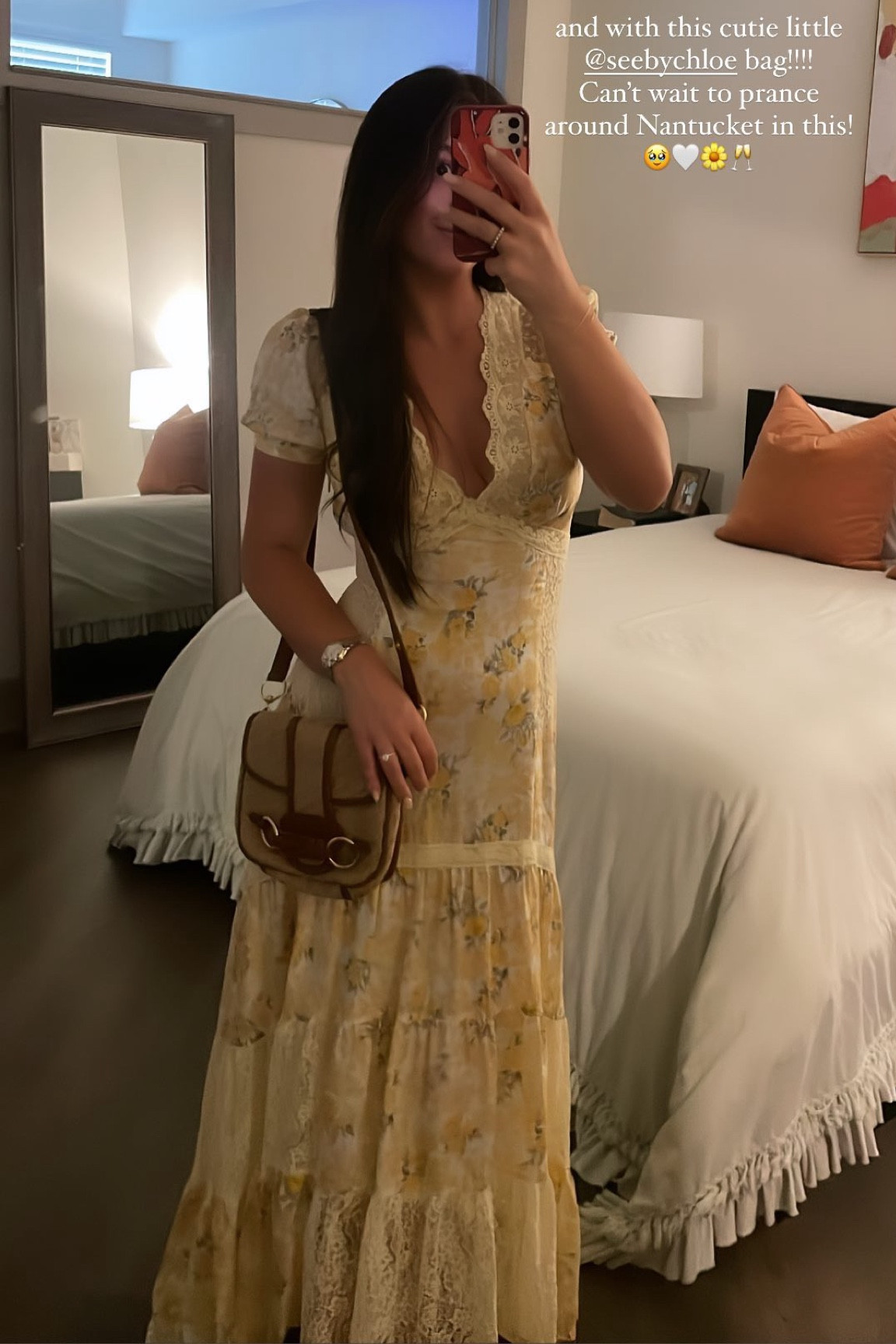 this dress was a dream ☁️ and the bag was my everyday bag for our honeymoon, loved it so much! rented from RTR but available for purchase below! 

#nantucket #coastal #loveshackfancy #dress #honeymoon 