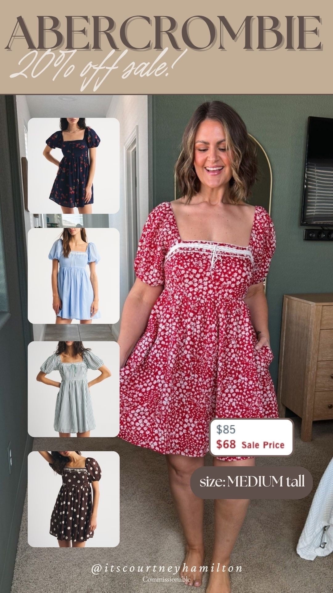 25-40% off shorts and swim from Abercrombie, and 20% off almost everything else! Use code SHORTSAF for an extra 15% off! Wearing a medium tall in this dress!

#LTKootd #LTKSaleAlert #LTKSeasonal