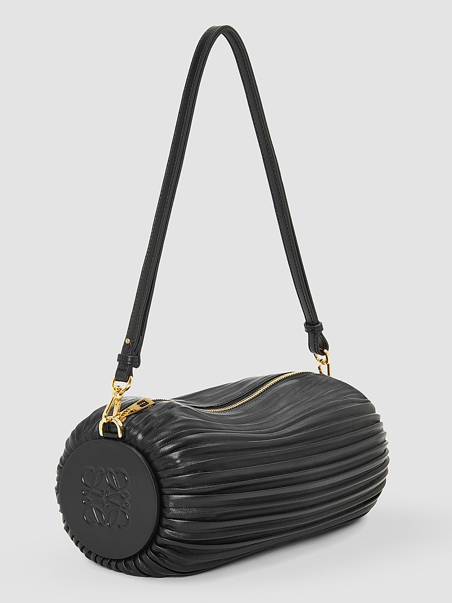 Women's Cylinder Leather Bracelet Pouch - Black | Saks Fifth Avenue