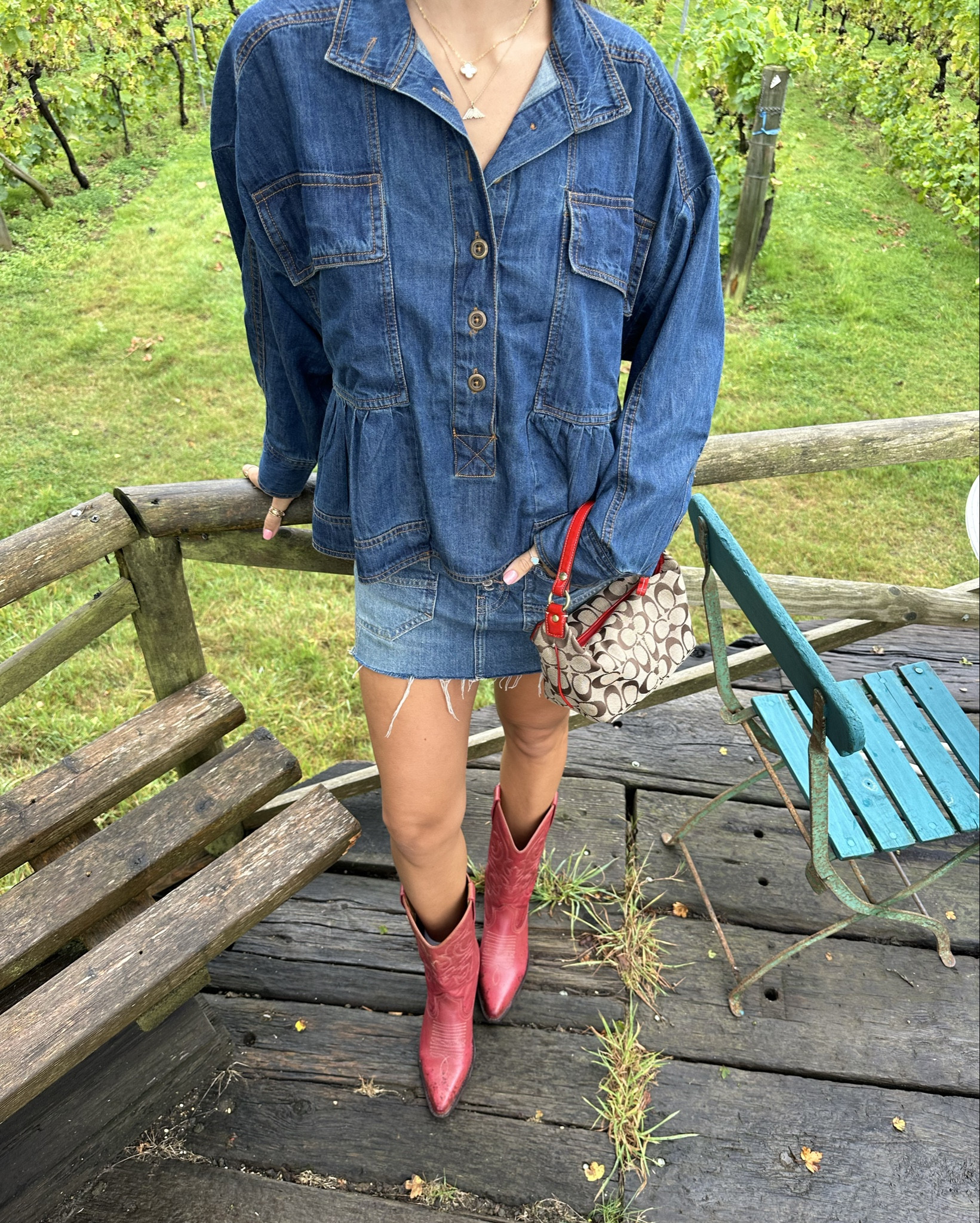 More double denim & red cowboys 

#LTKautumn #FashionMonth #LTKuk