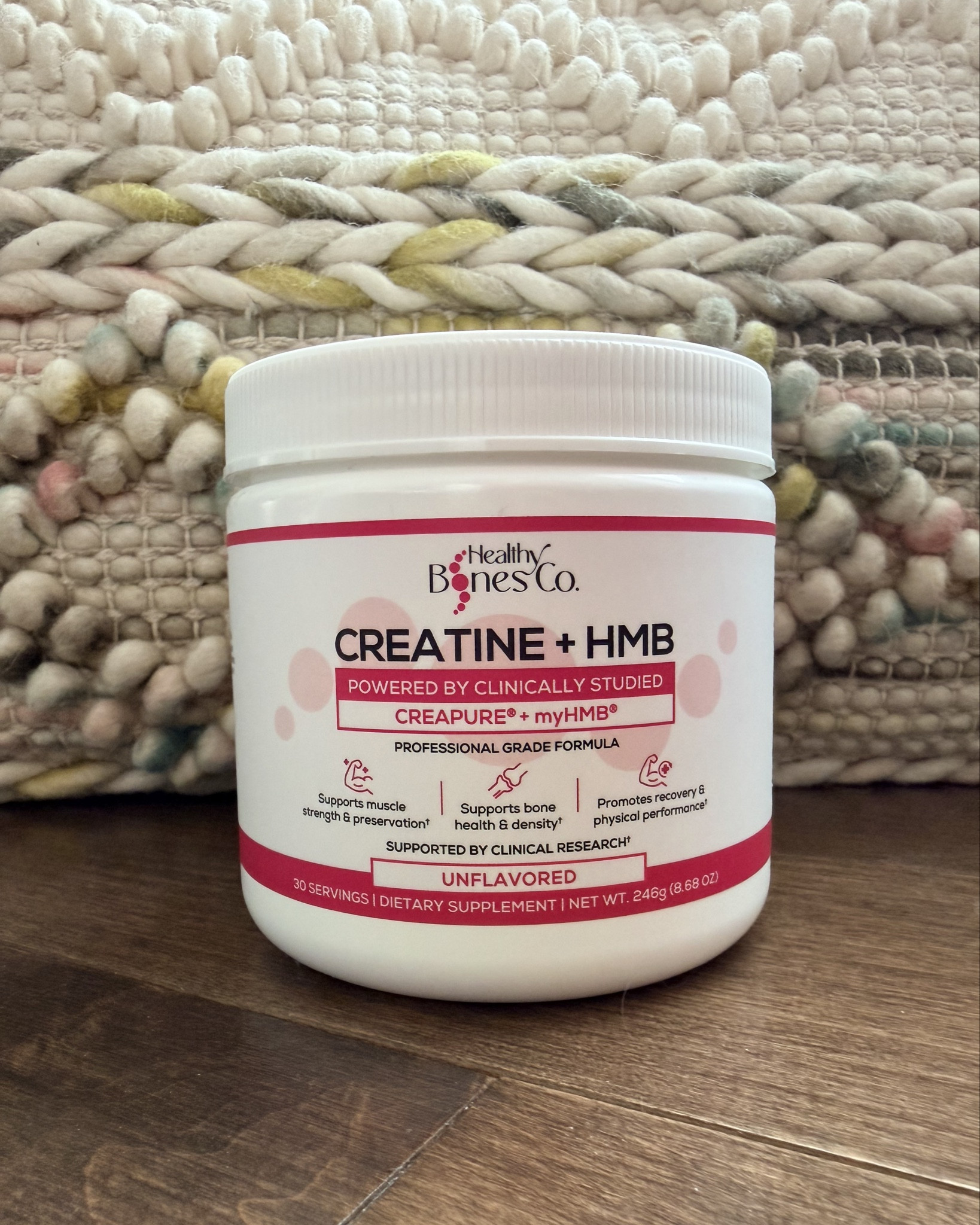 Must Have Monday 💪🏼✨

This week’s pick: Creatine—and if you’ve been sleeping on creatine, consider this your sign 🤍

This Healthy Bones Co. is a new brand for me—I’ve been taking creatine for a couple of years now, but I’m really excited to try this formula with added HMB, it truly raises the bar 🤍

Creatine isn’t just for men. It’s one of the most beneficial (and underrated) supplements for women—especially if you care about building lean muscle, supporting recovery, and keeping your bones strong as you age.

Why I love creatine:
• supports strength + endurance
• helps build and maintain lean muscle (no, it won’t make you bulky)
• improves recovery after workouts
• supports brain function + energy
• plays a key role in bone health

What makes this formula stand out—and why it raises the bar? It also includes HMB 👏🏼
HMB helps:
• reduce muscle protein breakdown
• preserve lean muscle
• support bone density (especially when paired with strength training)

Together, creatine + HMB are such a powerful, research-backed combo for strength, recovery, and long-term mobility.

I’m just getting started with this one, but already love that it’s made with:
• professional-grade, high-quality ingredients
• research-backed, proven effective formulas
• the most absorbable forms
• no fillers or dyes
• third-party testing + GMP-certified manufacturing

Plus it’s vegan, gluten-free, dairy-free, and sugar-free 🙌🏼

A simple daily scoop that supports your body now and later 🤍 

 #LTKmorningroutine #LTKselfcare #LTKOver40
